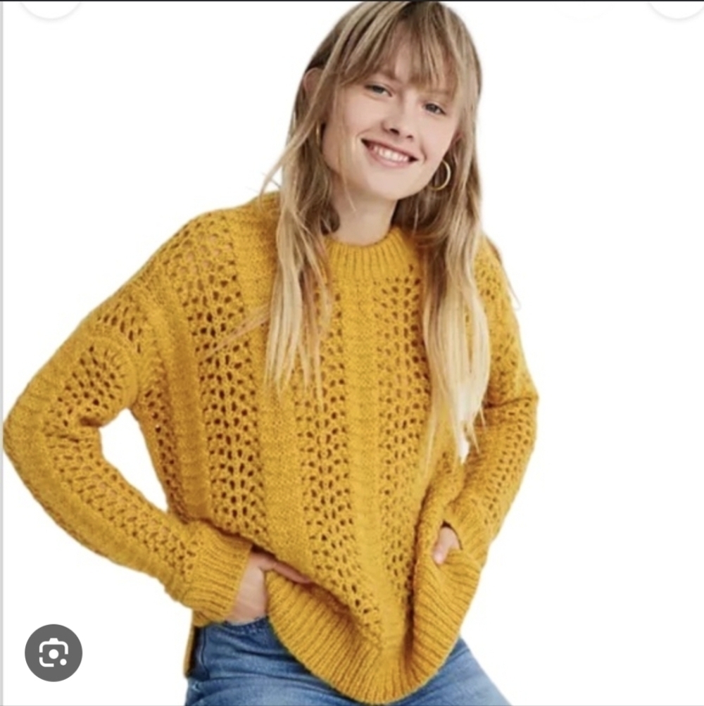 Madewell Women's Mustard Sweater Size Xxs